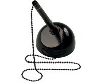 Porte-stylo 'the heavy base', avec chaîne, noir