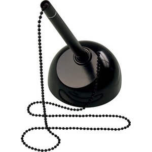 Porte-stylo 'the heavy base', avec chaîne, noir
