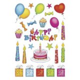 Sticker DECOR 'anniversaire', scintillant