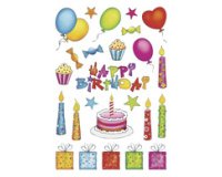 Sticker DECOR 'anniversaire', scintillant