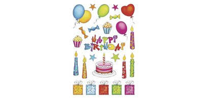 Sticker DECOR 'anniversaire', scintillant