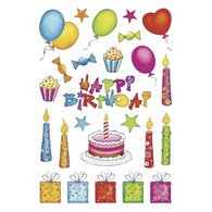 Sticker DECOR 'anniversaire', scintillant