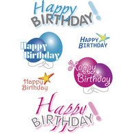 Sticker DECOR 'Happy Birthday'