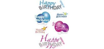 Sticker DECOR 'Happy Birthday'