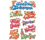 Sticker DECOR 'voeux de bonheur'