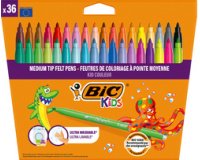 BIC KIDS Feutre Kid Couleur medium, étui en carton de 36