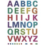 lettres alphabétiques MAGIC A-Z, glittery