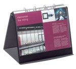 Chevalet de présentation DURASTAR, A3 paysage, noir