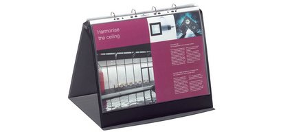 Chevalet de présentation DURASTAR, A3 paysage, noir