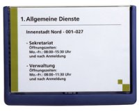 Plaque de porte CLICK SIGN, format A5, blanc