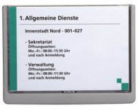 Deurplaatje CLICK SIGN A5-formaat - donkerblauw