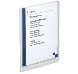 Plaque de porte CLICK SIGN, A4, blanc
