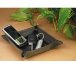 Petit vide-poches, en similicuir, marron