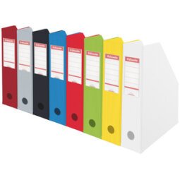 Tijdschriftenhouder VIVIDA, A4, karton, geassorteerde kleuren