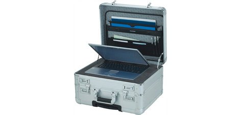 Multi-functional suitcase 'CHALLENGER' silver
