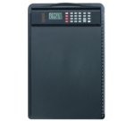 Porte-bloc, A4, avec calculatrice, noir