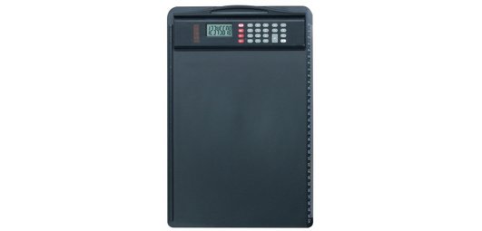 Clipboard, A4, with calculator, black