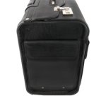 Valise pilote 'SILVANA', cuir, avec trolley, noir