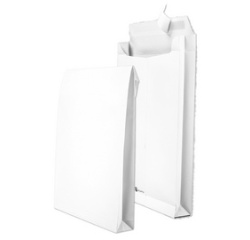 Pochette d'expédition à soufflet, B4, blanc