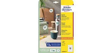 Etiquette d'identification, diamètre: 60 mm