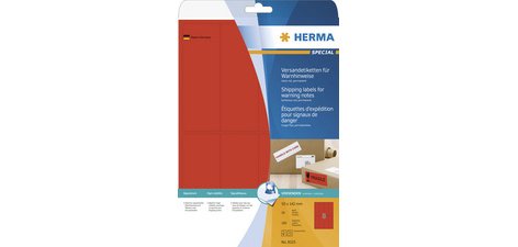 Etiquette d'expédition SPECIAL, 50 x 142 mm, blanc