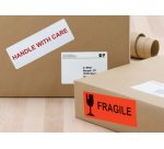 Etiquette d'expédition SPECIAL, 50 x 142 mm, blanc