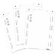 Planche d'impression pour badges, 30 x 60 mm, blanc