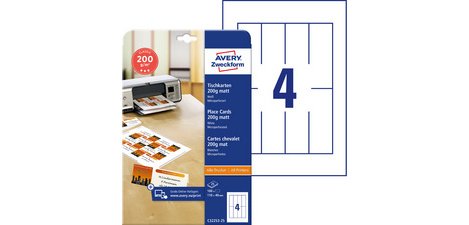 Cartes de noms, imprimante Laser/jet d'encre