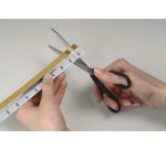 Onglet autocollant TABFIX, 3 lignes, transparent