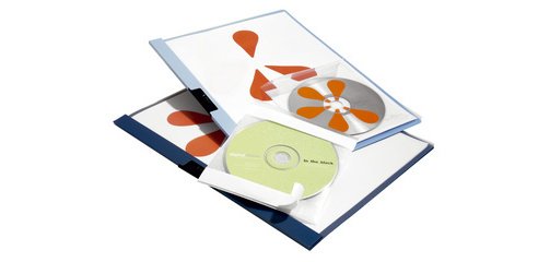 Pochette autoadhésive pour CD/DVD FIX, en PP