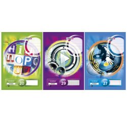 Bloc note d'école format A4, réglure 22 / quadrillé