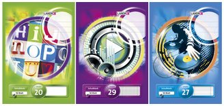 Bloc note d'école format A4, réglure 22 / quadrillé