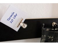 Pince-lettres en métal, couleur: nickel, largeur: 50 mm