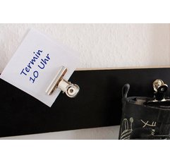 Pince-lettres en métal, couleur: nickel, largeur: 70 mm