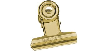 Pince-lettres en métal, couleur: nickel, largeur: 30 mm
