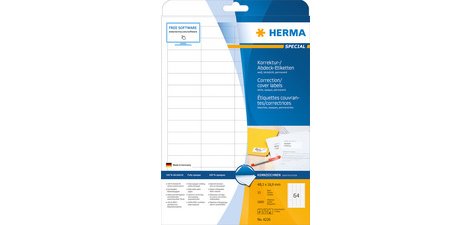 Etiquette couvrante/correctrice SPECIAL,97,0 x 42,3 mm
