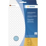 Pastille adhésive, diamètre: 25 mm, blanc