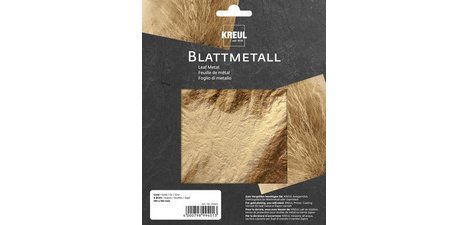 Feuilles de métal, 140 x 140 mm, or