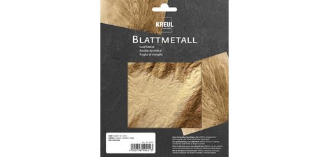 Feuilles de métal, 140 x 140 mm, or