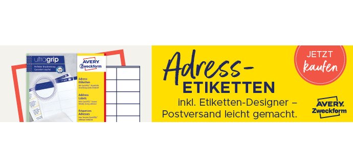 Etiquette d'adresse, 45,7 x 21,2 mm, blanc