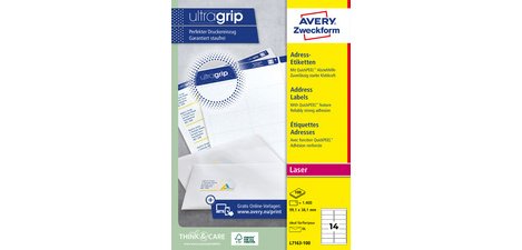 QuickPEEL Etiquette d'adresse, 99,1 x 38,1mm