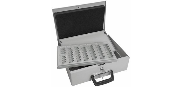 Universa cash box, light gray