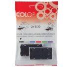 Coussinet encreur de rechange E/10/2, bleu/rouge,