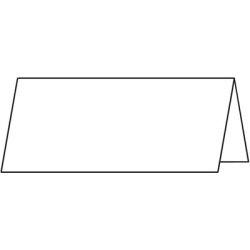 Carte marque-place, blanc éclatant, 185 g/m2 190 x 60/120 mm