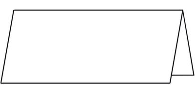 Carte marque-place, blanc éclatant, 185 g/m2 190 x 60/120 mm