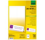 Carte marque-place, blanc éclatant, 185 g/m2