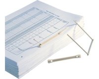 Relieur d'archives, capacité: 90 mm, beige