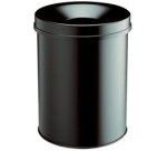 Corbeille à papier SAFE ROND 65, 60 litres, noir