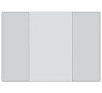 Etui de poche, PP, double, 0,14 mm, 110 x 157 mm