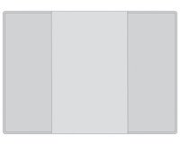 Etui de poche, PP, double, 0,14 mm, 110 x 157 mm